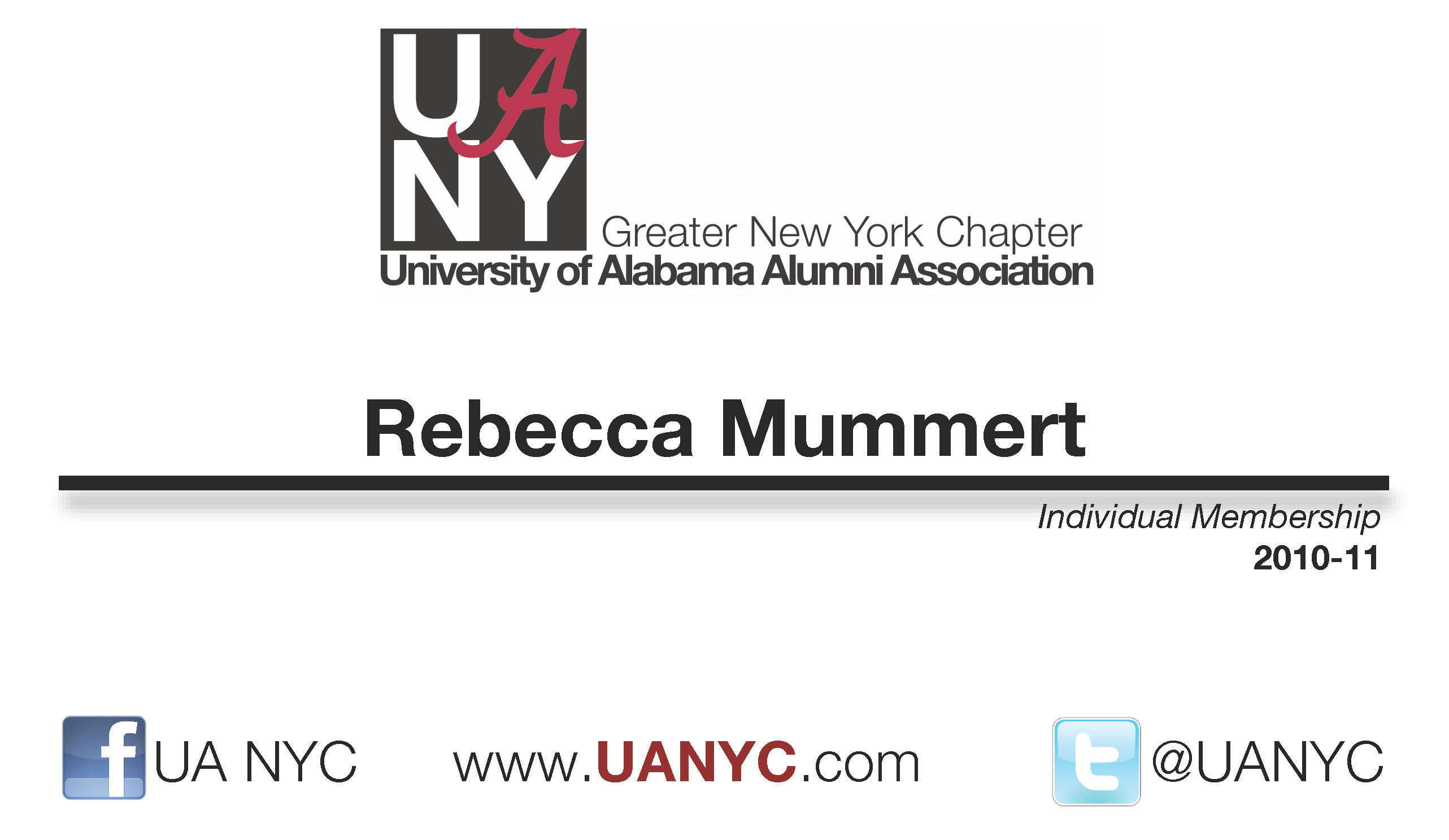 UANYC Membership Card